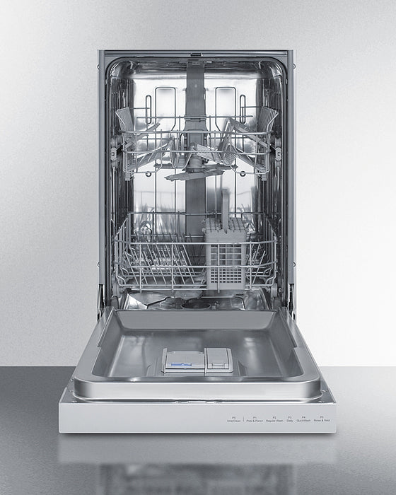 Summit 18" Wide Built-In Dishwasher, ADA Compliant