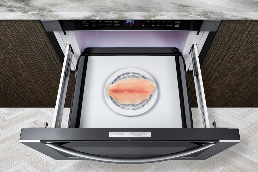 Summit 24" Wide Built-In Drawer Microwave - 1.2 cubic feet