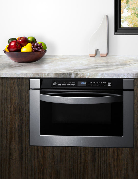 Summit 24" Wide Built-In Drawer Microwave - 1.2 cubic feet