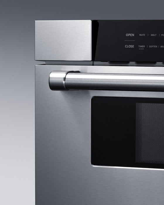 Summit 30" Wide Built-In Drawer Microwave 1.2 cubic feet stainless