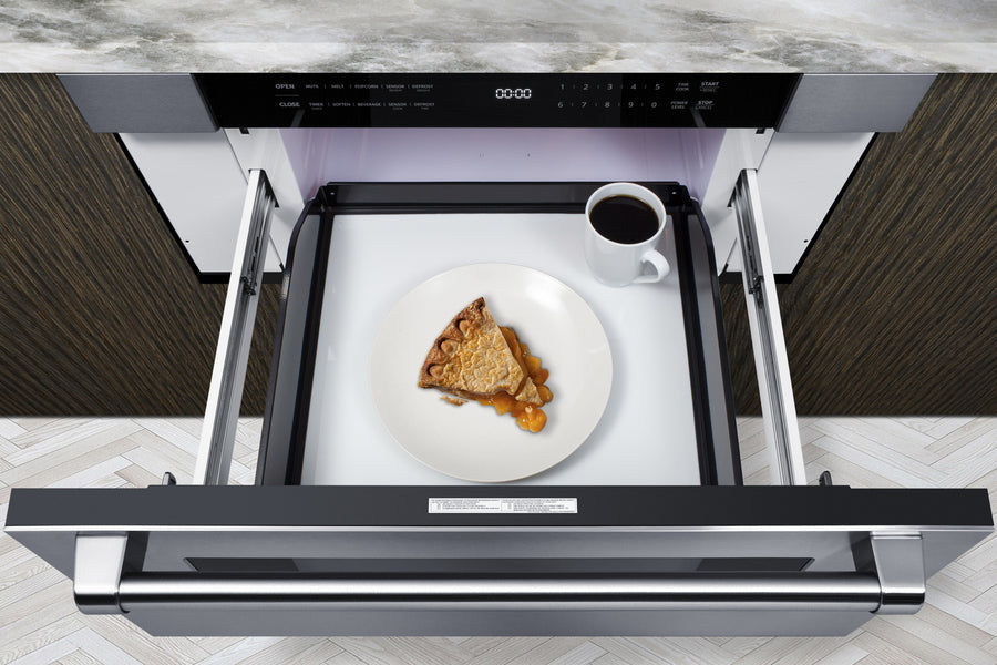 Summit 30" Wide Built-In Drawer Microwave 1.2 cubic feet stainless