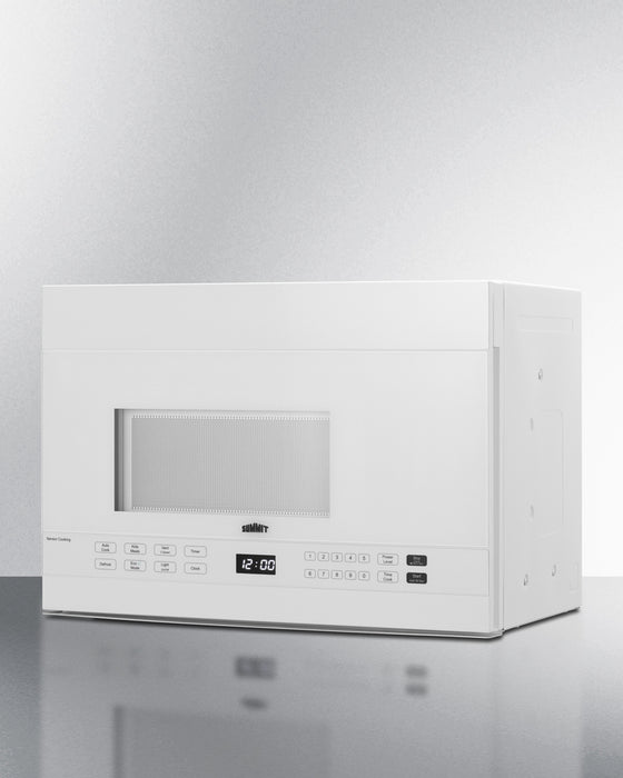 Summit 24" Wide Over-the-Range Microwave White 1.4 cubic feet