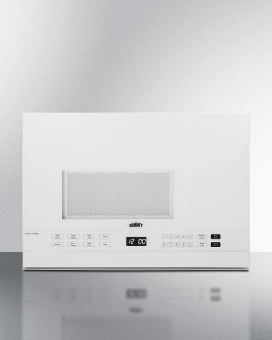 Summit 24" Wide Over-the-Range Microwave White 1.4 cubic feet