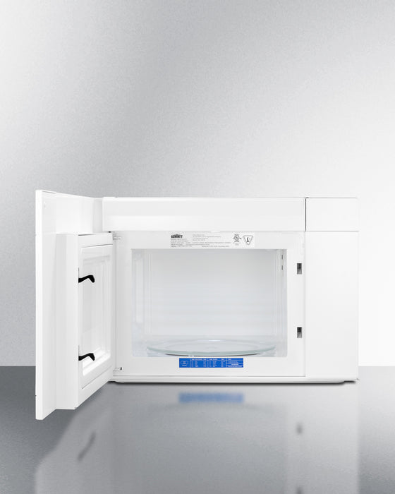 Summit 24" Wide Over-the-Range Microwave White 1.4 cubic feet