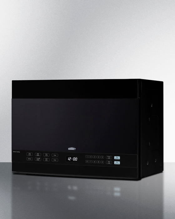Summit 24" Wide Over-the-Range Microwave Black 1.4 cubic feet
