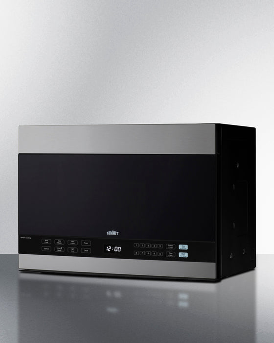 Summit 24" Wide Over-the-Range Microwave Stainless Steel/Black 1.4 cubic feet
