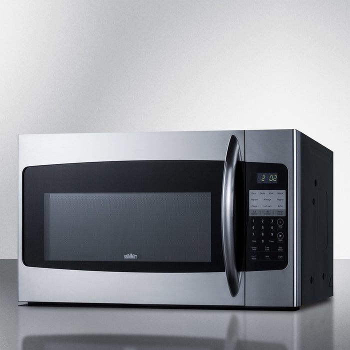 Summit 30" Wide Over-the-Range Microwave  1.6 cubic feet  stainless