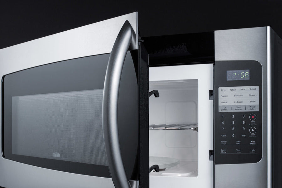 Summit 30" Wide Over-the-Range Microwave  1.6 cubic feet  stainless