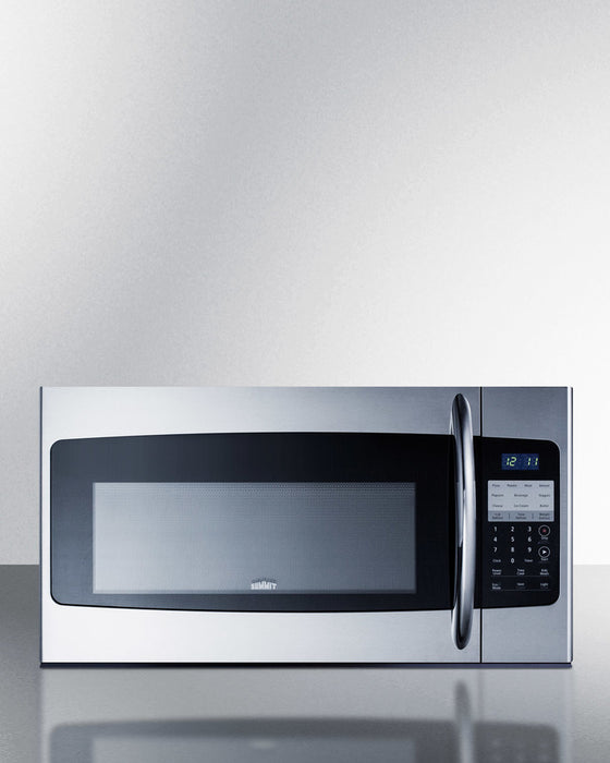Summit 30" Wide Over-the-Range Microwave 1.6 cubic feet stainless