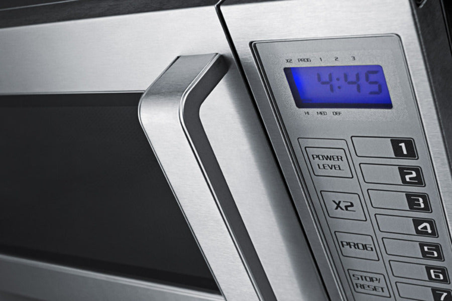 Summit Countertop Microwave 0.9 cubic feet stainless - digital control panel  1000 watts User-Friendly Digital Controls