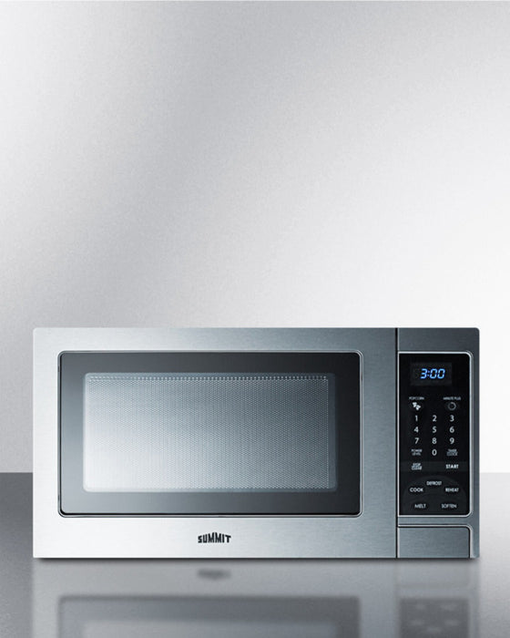 Summit Compact Microwave 0.9 cubic feet stainless - child lock