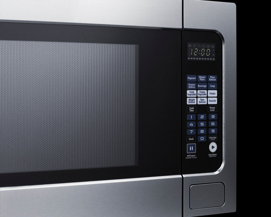 Summit Countertop Microwave Oven - 2.2 cubic feet - Stainless steel - sensor cook function - Eco Mode - Child Lock