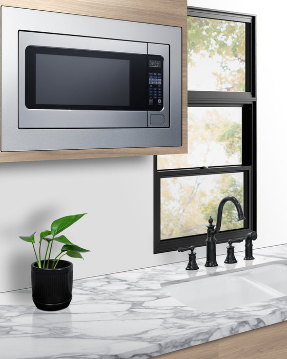 Summit 30" Wide Built-In Microwave (Trim Kit Included)  2.2 cubic feet stainless