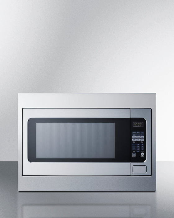 Summit 27" Wide Built-In Microwave (Trim Kit Included) - 2.2 cubic feet interior