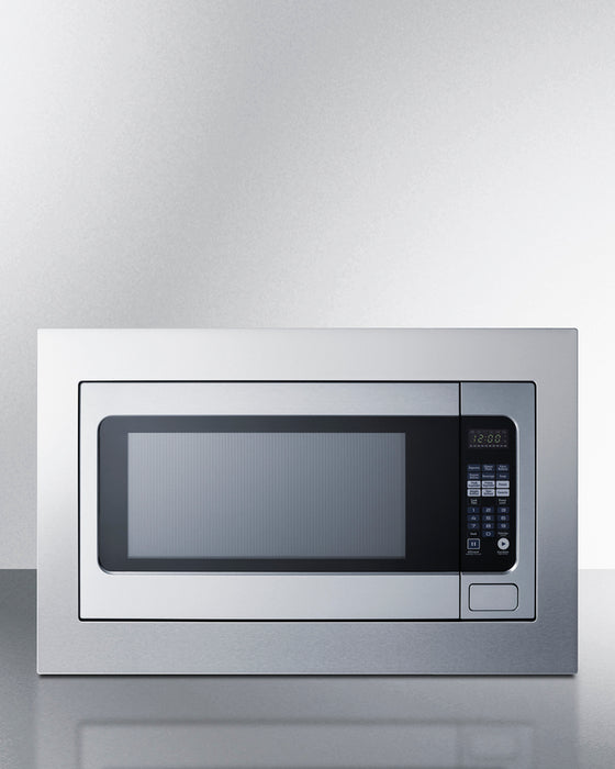 Summit 30" Wide Built-In Microwave (Trim Kit Included) 2.2 cubic feet stainless