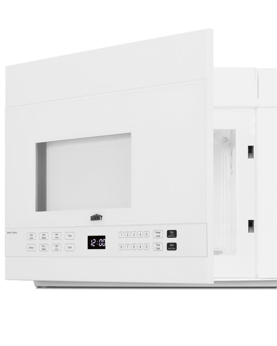 Summit 24" Wide Over-the-Range Microwave White 1.4 cubic feet