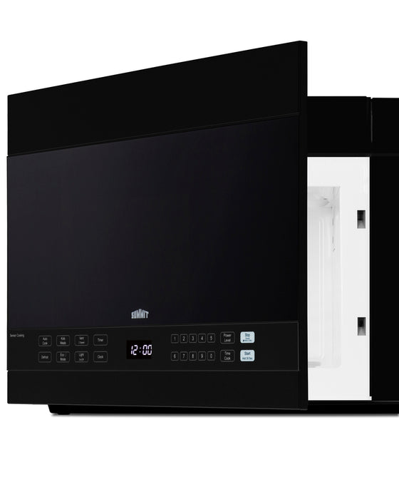 Summit 24" Wide Over-the-Range Microwave Black 1.4 cubic feet