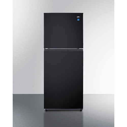 Summit 24" Wide Top Mount Refrigerator-Freezer Black