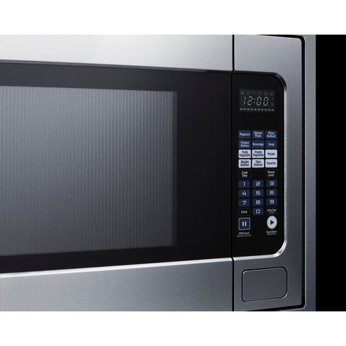 Summit 27" Wide Built-In Microwave (Trim Kit Included) - 2.2 cubic feet interior