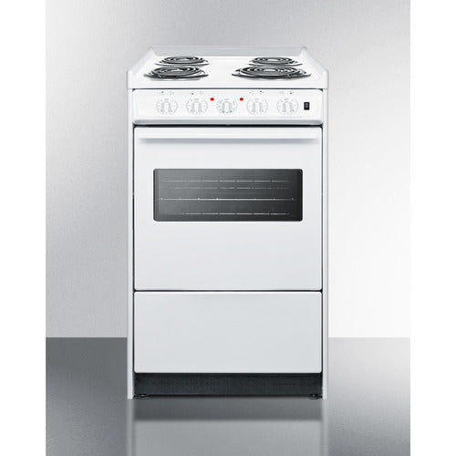 Summit 20" Wide Electric Coil Top Range