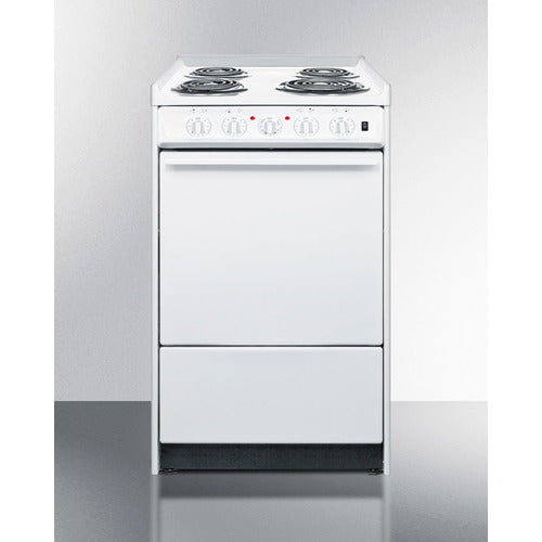 Summit 20" Wide Electric Coil Top Range