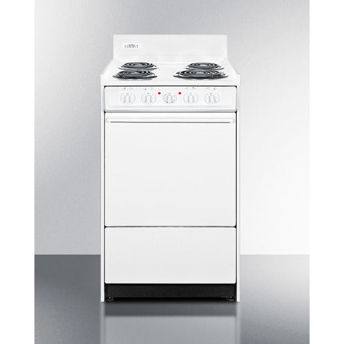 Summit 20" Wide Electric Coil Top Range