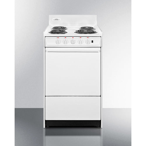 Summit 20" Wide Electric Coil Top Range