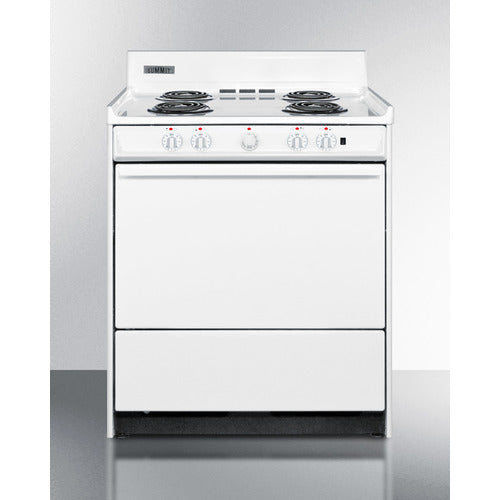 Summit 30" Wide Electric Coil Top Range