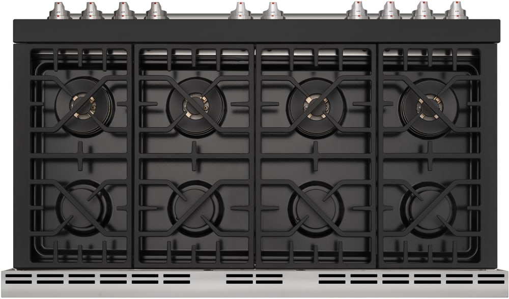 Forza 48 Inch Freestanding Professional Gas Range with 8 Sealed Brass Burners