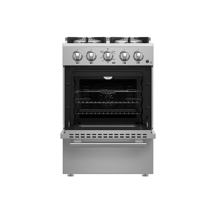 Forno Breno 24-Inch Freestanding Gas Range, Compact Design, Energy Efficient