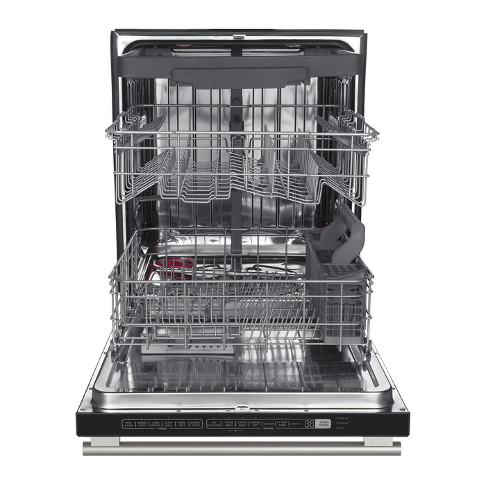 Forno Pozzo 24-Inch Built-In Tall Tub Top Control Dishwasher, Black, 49 dBA, Soil-Sensing Capable, ENERGY STAR