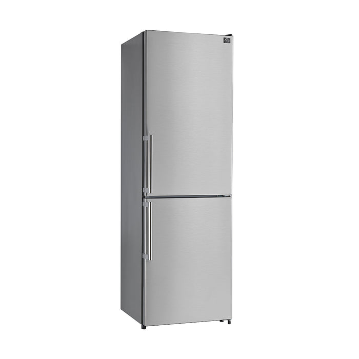 Forno Guardia 24-Inch Bottom Freezer Refrigerator, Right Swing, 10.8 cu.ft, ENERGY STAR Certified