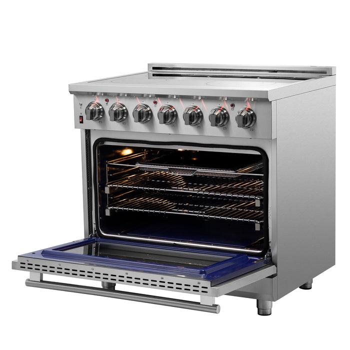 Forno Massimo 36-Inch Freestanding Chef Door Electric Range, True Convection Oven