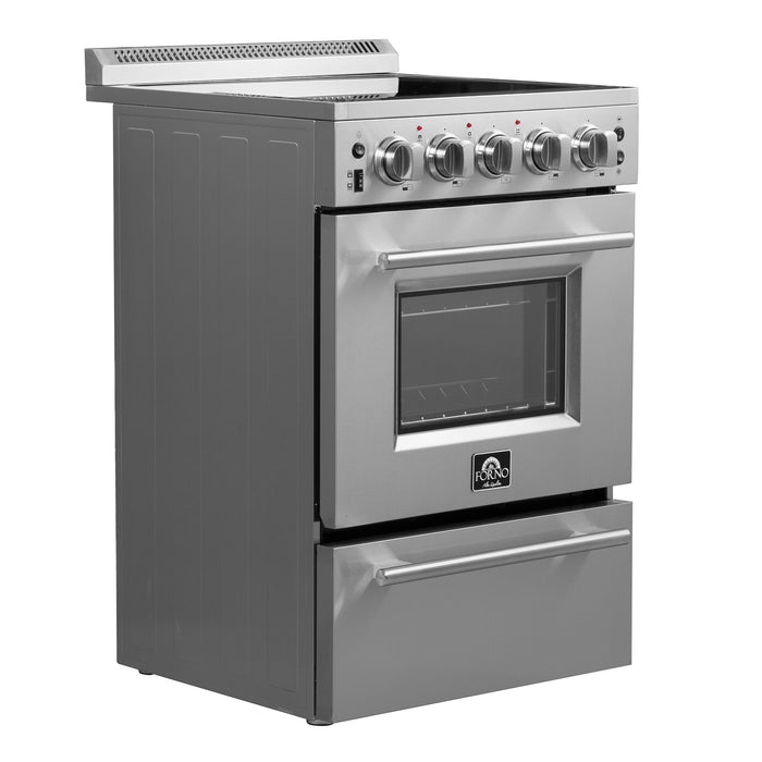 Forno Loiano 24-Inch Freestanding Electric Range, Compact Design, Energy Efficient