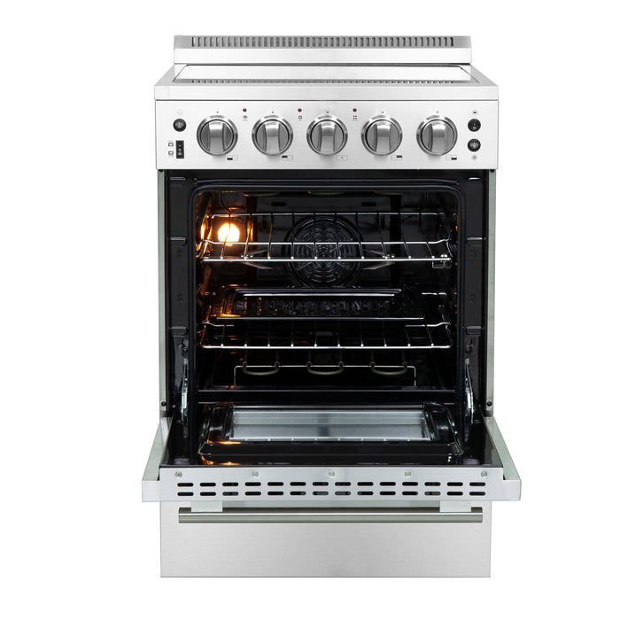 Forno Loiano 24-Inch Freestanding Electric Range, Compact Design, Energy Efficient