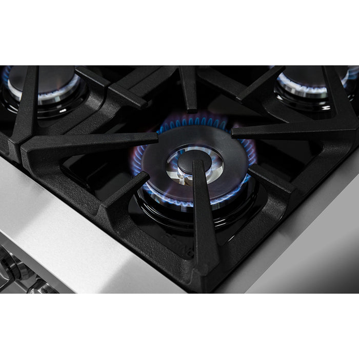 Forno Massimo 48-Inch Freestanding Dual Fuel Range, 8 Burners, Double Convection Ovens