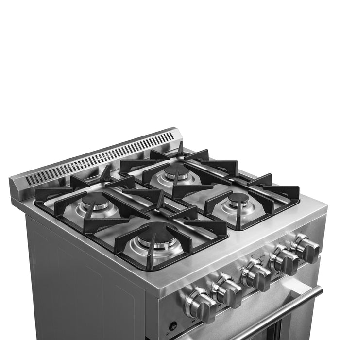 Forno Breno 24-Inch Freestanding Gas Range, Compact Design, Energy Efficient