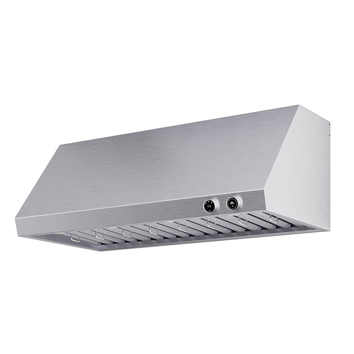 Forno Biagio 48-Inch Wall Mounted Range Hood, Stainless Steel, Heavy Duty