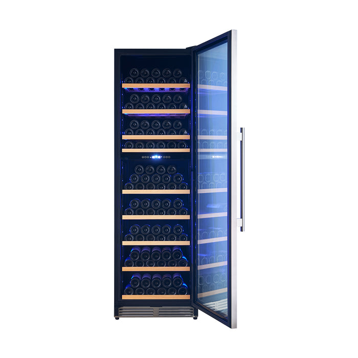 Forno Avellino 24-Inch Dual Zone Wine Cooler, 16 cu.ft, Adjustable Temperature Zones, Stainless Steel