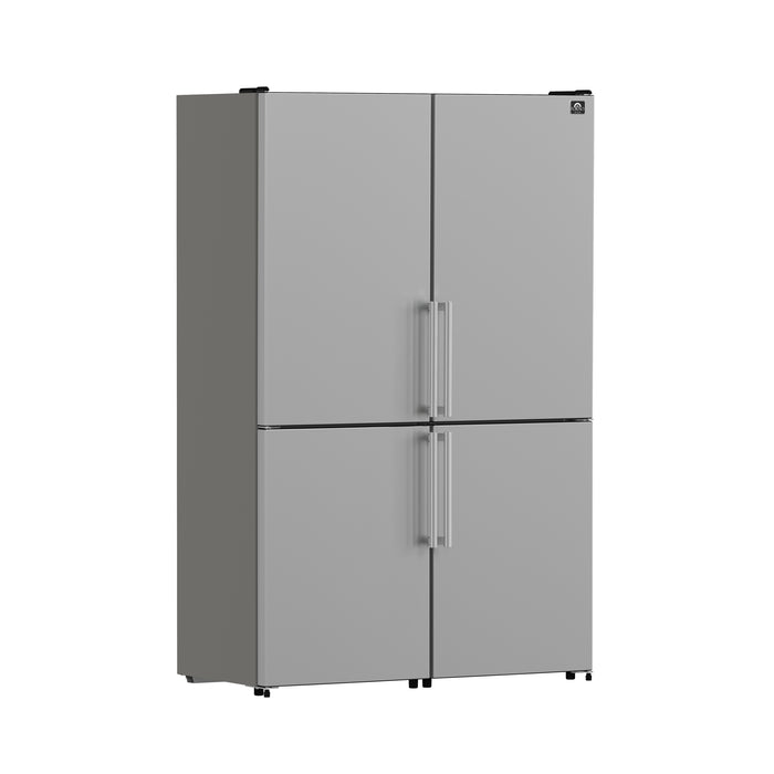 Forno Guardia 46.8-Inch Double Bottom Freezer Refrigerators, Total Capacity 21.6 cu.ft, ENERGY STAR Certified