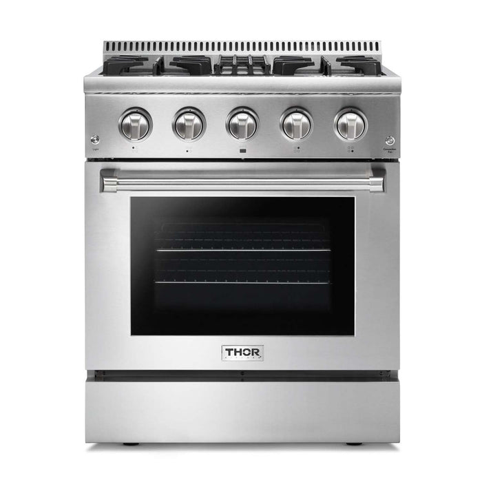 Thor Kitchen Professional 30 Inch Dual Fuel Range in Stainless Steel