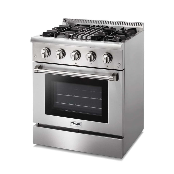 Thor Kitchen Professional 30 Inch Dual Fuel Range in Stainless Steel