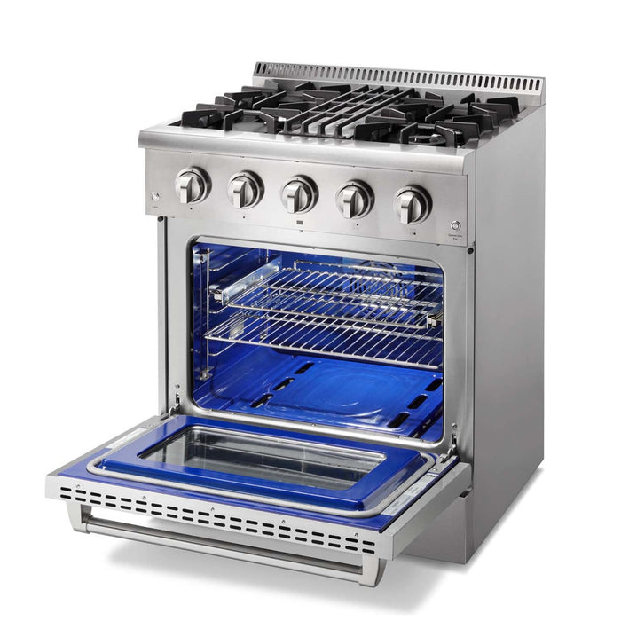 Thor Kitchen Professional 30 Inch Dual Fuel Range in Stainless Steel