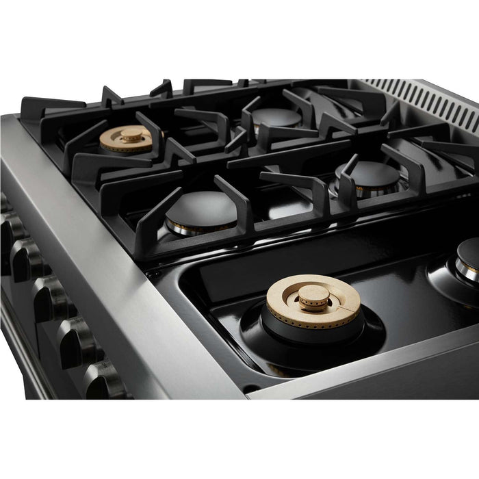 Thor Kitchen 36 Inch Professional Gas Range in Stainless Steel