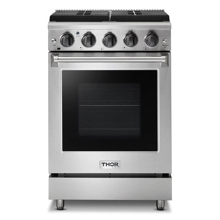 Thor Kitchen 24 Inch Freestanding Gas Range in Stainless Steel