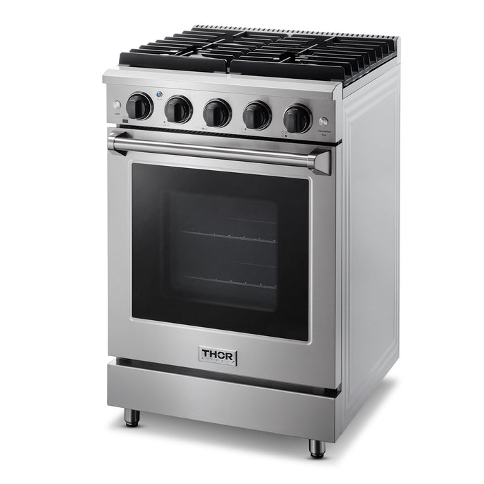 Thor Kitchen 24 Inch Freestanding Gas Range in Stainless Steel