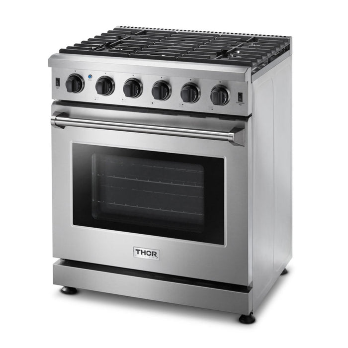 Thor Kitchen 30 Inch Freestanding Gas Range in Stainless Steel