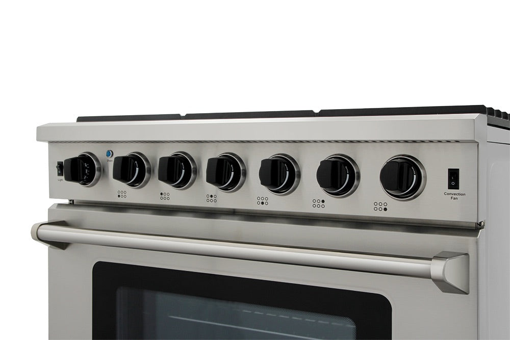 Thor Kitchen 36 Inch Gas Range in Stainless Steel