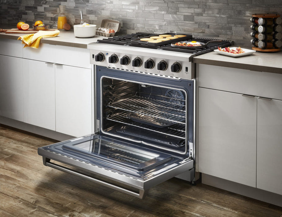 Thor Kitchen 36 Inch Gas Range in Stainless Steel