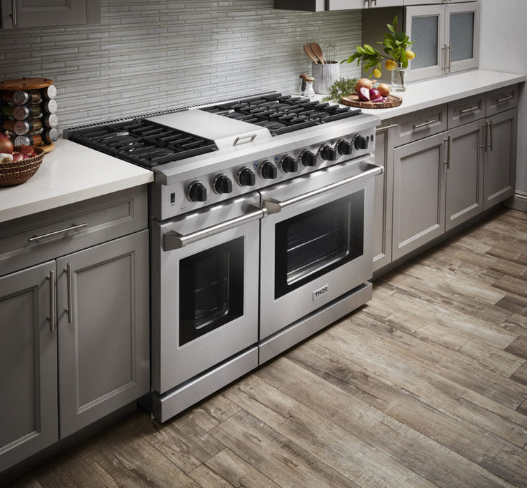 Thor Kitchen 48 Inch Gas Range in Stainless Steel